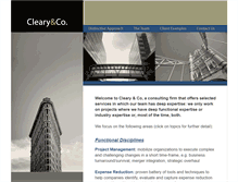 Tablet Screenshot of clearyandco.com